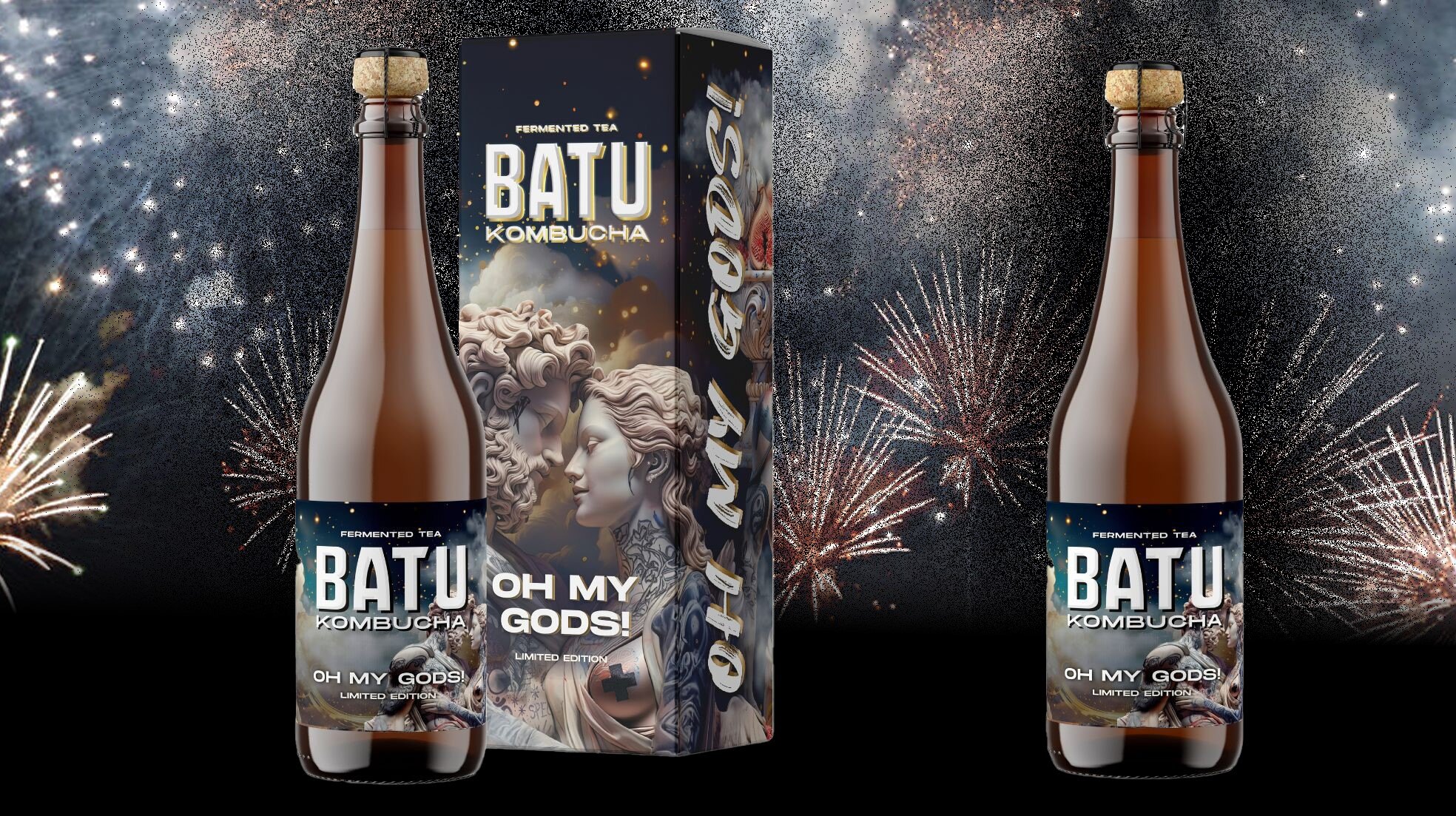 Batu Kombucha lanceert nieuwste limited edition: Oh My Gods!