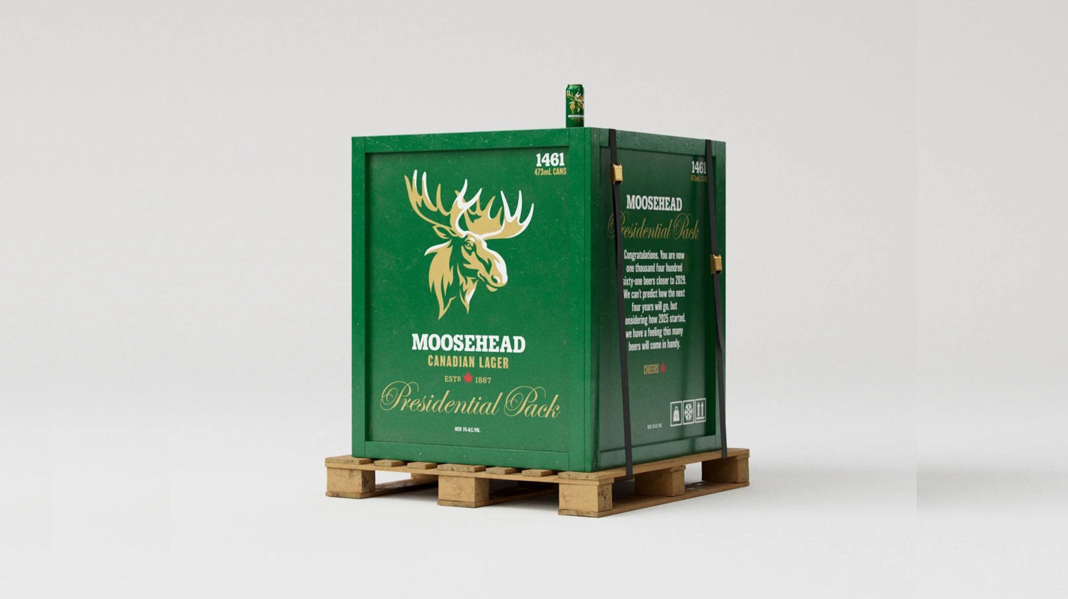 Moosehead introduceert ‘Presidential Pack’ als knipoog naar presidentschap Trump