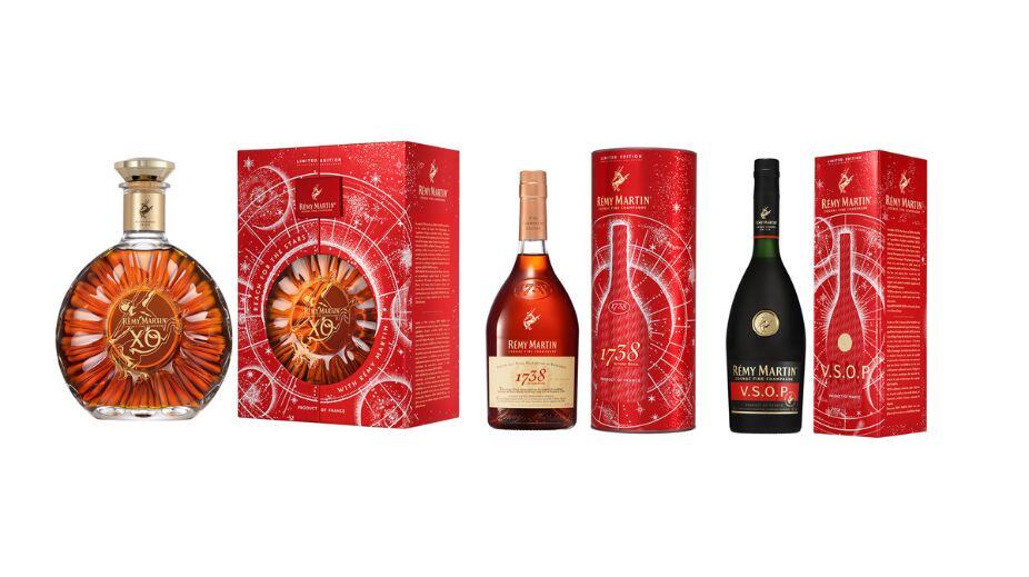 Feestelijke verpakkingen voor eindejaarsgeschenken van Rémy Martin