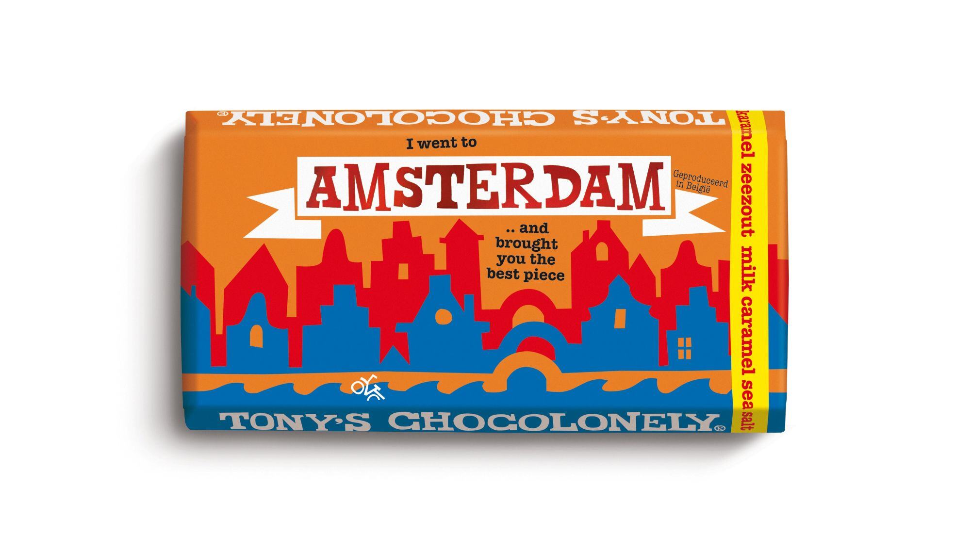 Tony’s Chocolonely brengt een ode aan Amsterdam met speciale reep